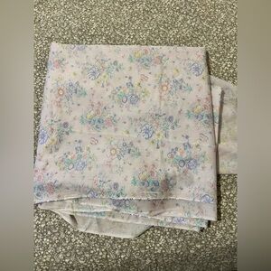 Vintage pastel floral fabric 3-1/2 yards